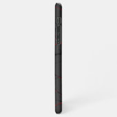 Schwarze und rote Venen iPhone Hülle (Linke Seite)