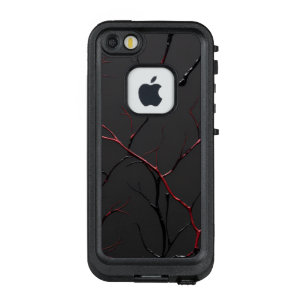 Schwarze und rote Venen LifeProof FRÄ’ iPhone SE/5/5s Hülle