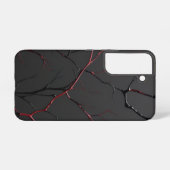 Schwarze und rote Venen Samsung Galaxy Hülle (Rückseite (Horizontal))