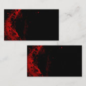 Schwarze und rote Visitenkarte (Vorne/Hinten)