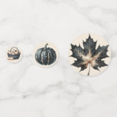 SCHWARZE UND SCHWARZFALLDECKE KONFETTI (Vorderseiten)