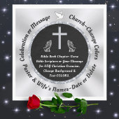 Schwarze und Silberkirche oder Christliche Napkins Serviette