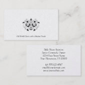 Schwarze und silberne Platin-Visitenkarte Visitenkarte (Vorne/Hinten)