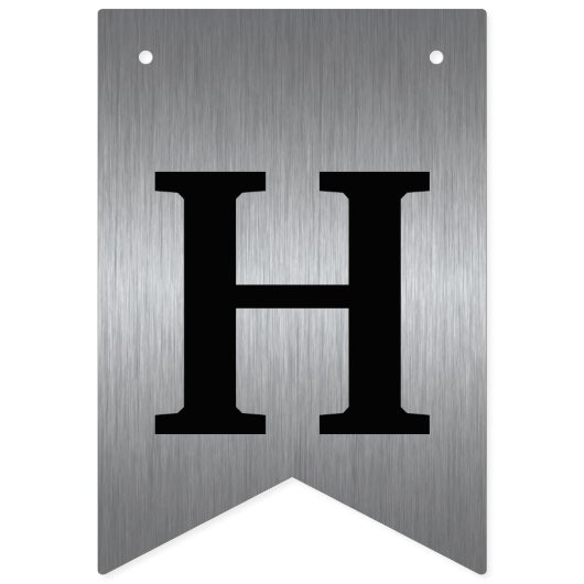 Schwarze und silberne wimpelkette (Zweite Fahne)