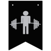 Schwarze und silberne wimpelkette (Erste Fahne)