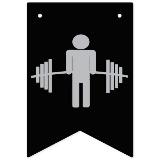 Schwarze und silberne wimpelkette (Erste Fahne)