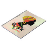 Schwarze und stolze Afrikanerin Notizblock (Linke Seite)