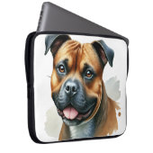 SCHWARZE UND TAN AMERIKANISCHE MITARBEITER LAPTOPSCHUTZHÜLLE (Vorne Rechts)