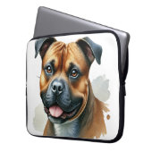 SCHWARZE UND TAN AMERIKANISCHE MITARBEITER LAPTOPSCHUTZHÜLLE (Vorderseite Links)