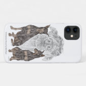Schwarze und Tan Doberman Hunde Case-Mate iPhone Hülle (Rückseite (Horizontal))
