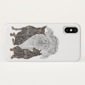 Schwarze und Tan Doberman Hunde Case-Mate iPhone Hülle (Rückseite (Horizontal))