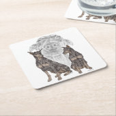 Schwarze und Tan Doberman Hunde Rechteckiger Pappuntersetzer (angewinkelt)