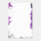 Schwarze und violette abstrakte Design 3M Post-it® Post-it Klebezettel (Vorderseite)