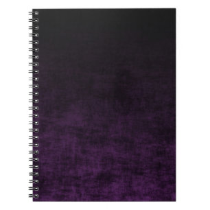 Schwarze und violette Grunge-Ombre-Textur Notizblock