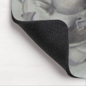 SCHWARZE UND WEISSE AMARYLLIS MOUSEPAD (Ecke)