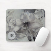 SCHWARZE UND WEISSE AMARYLLIS MOUSEPAD (Mit Mouse)