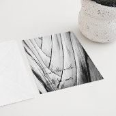 Schwarze und weiße Banane Barke Postkarte