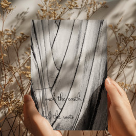 Schwarze und weiße Banane Barke Postkarte