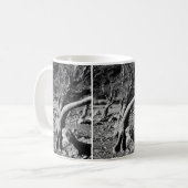 SCHWARZE UND WEISSE BÄUME KAFFEETASSE (Vorderseite Links)