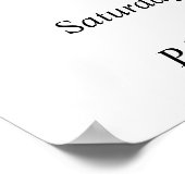 SCHWARZE UND WEISSE BEGRÜSSUNG Kinderdusche Poster (Ecke)