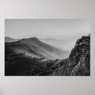 Schwarze und weiße Bergkämme – Peña de Francia, Poster