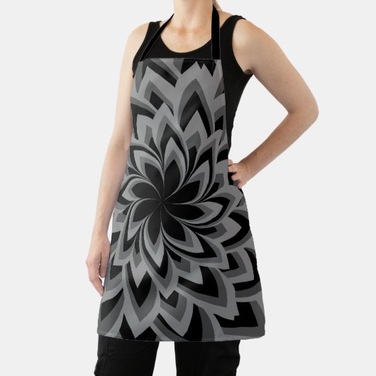 SCHWARZE UND WEISSE BLUME SCHÜRZE (InSitu)