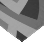 SCHWARZE UND WEISSE BLUME TISCHDECKE (Schrägansicht)