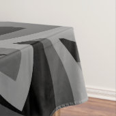 SCHWARZE UND WEISSE BLUME TISCHDECKE (Beispiel)