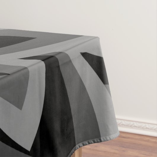 SCHWARZE UND WEISSE BLUME TISCHDECKE (Beispiel)