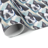 SCHWARZE UND WEISSE BOSTON TERRER GESCHENKPAPIER (Rolleneckpunkt)