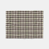 Schwarze und weiße Diamantdecke Fleecedecke (Vorderseite (Horizontal))