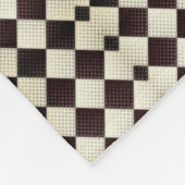 Schwarze und weiße Diamantdecke Fleecedecke (Ecke)