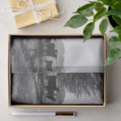 Schwarze und weiße Felskühe Fotodekoupage Seidenpapier (Geschenk)