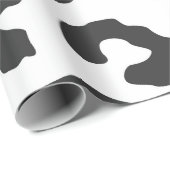 Schwarze und weiße Flecken Flecken Farbe Geschenkpapier (Rolleneckpunkt)