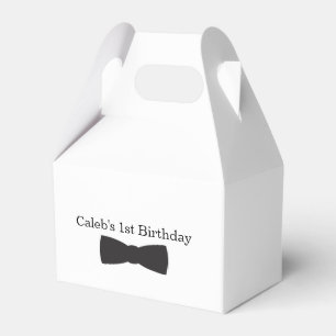 Schwarze und weiße Fliege Smoking Jungen Party Fav Geschenkschachtel