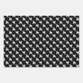 Schwarze und weiße französische Bulldogs Geschenkpapier Set (Vorderseite 2)