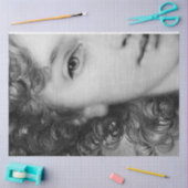 Schwarze und Weiße Frau Seidenpapier (Basteln)