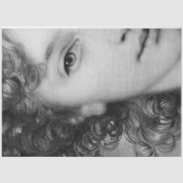 Schwarze und Weiße Frau Seidenpapier