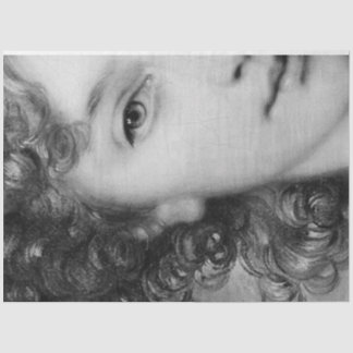 Schwarze und Weiße Frau Seidenpapier