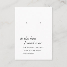 SCHWARZE UND WEISSE FREUNDKARTE PLATZKARTE