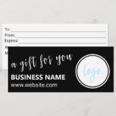 SCHWARZE UND WEISSE GESCHÄFTSKONTROLLBESCHEINIGUNG (Vorne/Hinten)