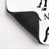 Schwarze und weiße Gruschziege Mousepad (Ecke)