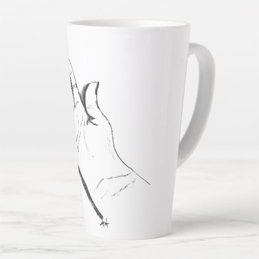 schwarze und weiße Hand auf Kaffeetasse Milchtasse (Rechte Ecke)