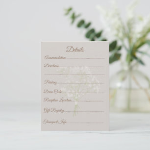 Schwarze und weiße Hochzeit, elegante moderne Brau Postkarte