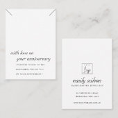 SCHWARZE UND WEISSE JAHRESZEITKARTE PLATZKARTE (Vorne/Hinten)