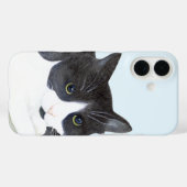 Schwarze und weiße Katze Case-Mate iPhone Hülle (Rückseite (Horizontal))