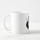 Schwarze und weiße Katze Kaffeetasse (Links)