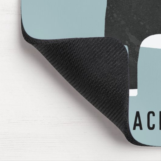 Schwarze und weiße Katze Personalisiert Mousepad (Ecke)