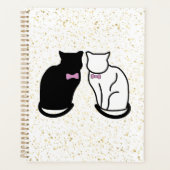 Schwarze und weiße Katze Planer (Vorderseite)