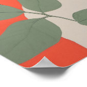 Schwarze und weiße Katze Poster (Ecke)